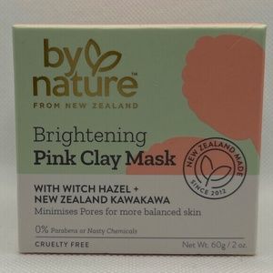 🍀 by Nature 🍀 Brightening Pink Clay Face Mask Pores Skin NEW Zealand 🍀 2025
